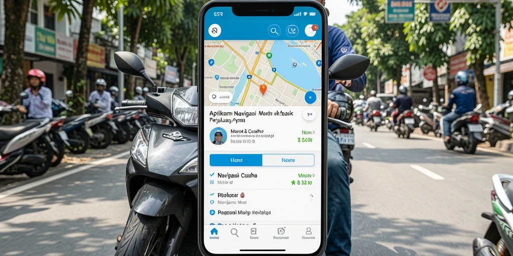 Antarmuka aplikasi 55RP dengan fitur navigasi yang intuitif.