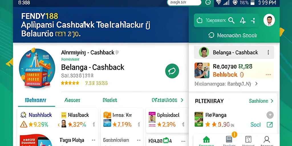 Antarmuka FENDY188 menampilkan penawaran cashback menarik.