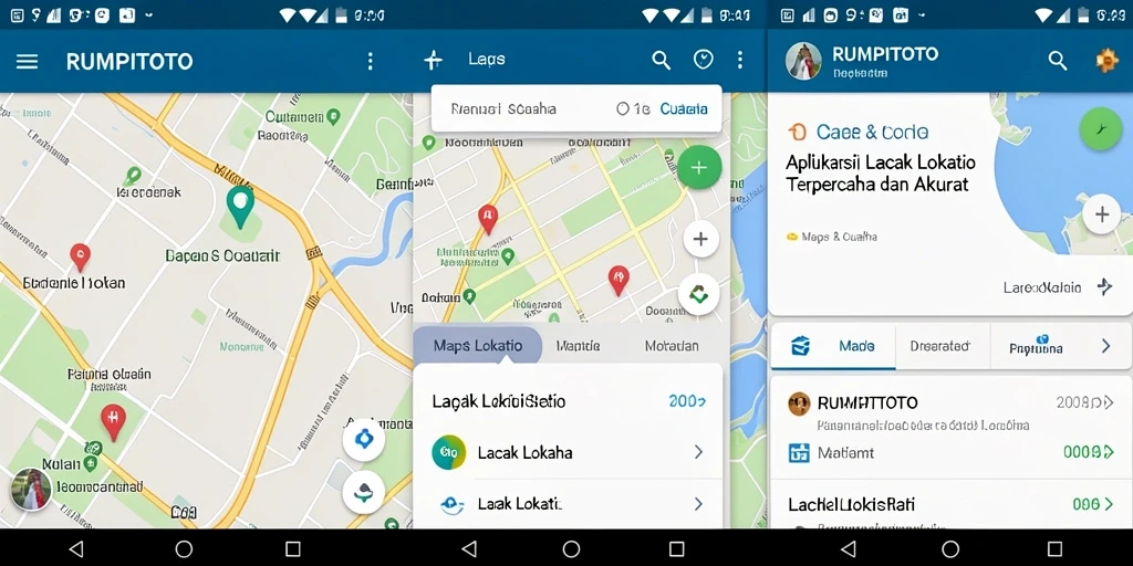 Antarmuka user-friendly RUMPITOTO untuk pelacakan lokasi.