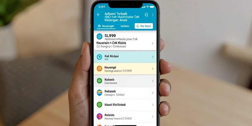 Tampilan antarmuka SL999 menampilkan fungsi Cek Mutasi secara jelas dan efisien.