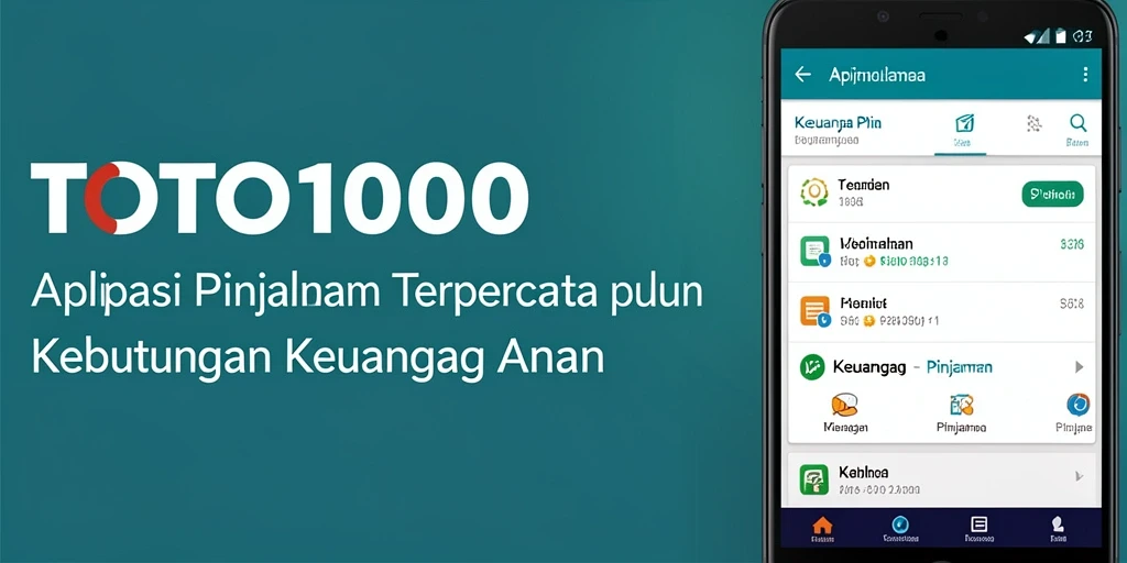 Antarmuka sederhana dan fungsional TOTO1000 untuk pengajuan pinjaman.