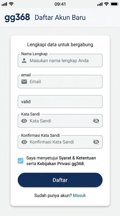 Cara Mudah Buat Akun gg368 untuk Pengguna Android
